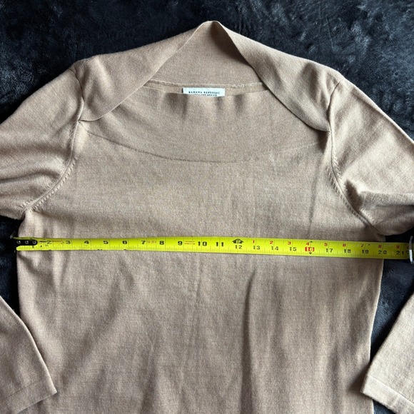 Banana Republic Extra Fine Merino Wool Boat Neck Sweater Top Women's XL Brown - Picture 7 of 8